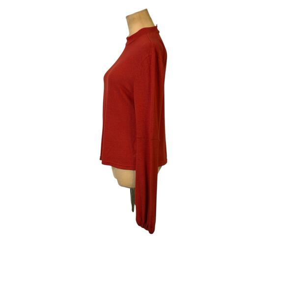 Jack by BB Dakota Burnt Orange Balloon Sleeves Sweater size Medium - Picture 14 of 14